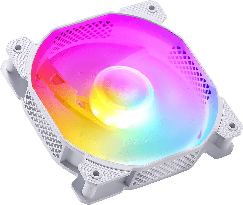 Вентилятор Formula COSMIC 14WH ARPW (140x140x25mm, Hydro, 450-1300rpm, 19-26dBa, 4pin, PWM, ARGB LED, white) RTL