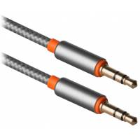 Кабель аудио 3.5mm Jack (m) - 3.5mm Jack (m) 1.2m (JACK01-03, grey) Defender