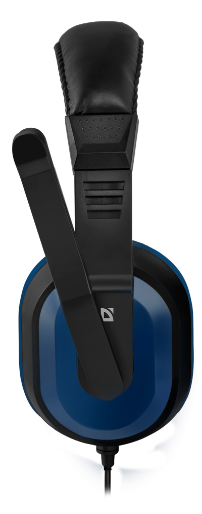 Наушники Defender Warhead G-190 (накладные закрытые, c микрофоном, игровые, 2.5m, blue-black)
