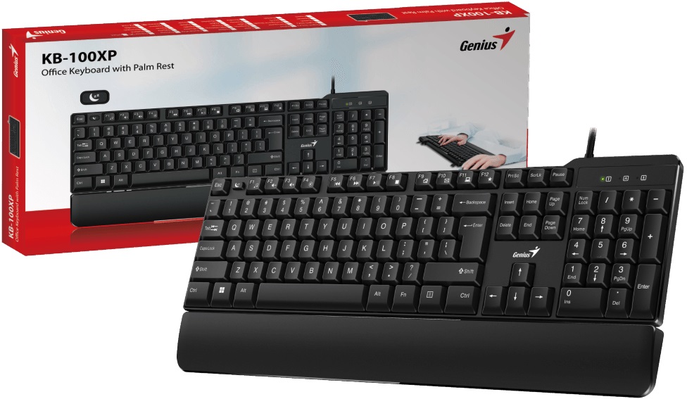 Клавиатура Genius KB-100XP (USB, мультимедийная, black)