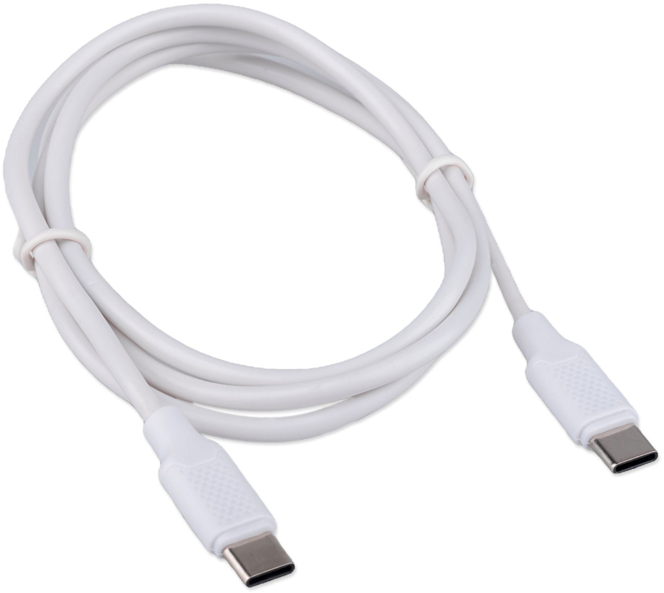 Кабель USB 2.0 Type-C - Type-C 1.0m (CC-USB2-CMCM-60-1M-W, медь, 3A, 60W, быстрая зарядка, QC3.0, PD, white) Cablexpert