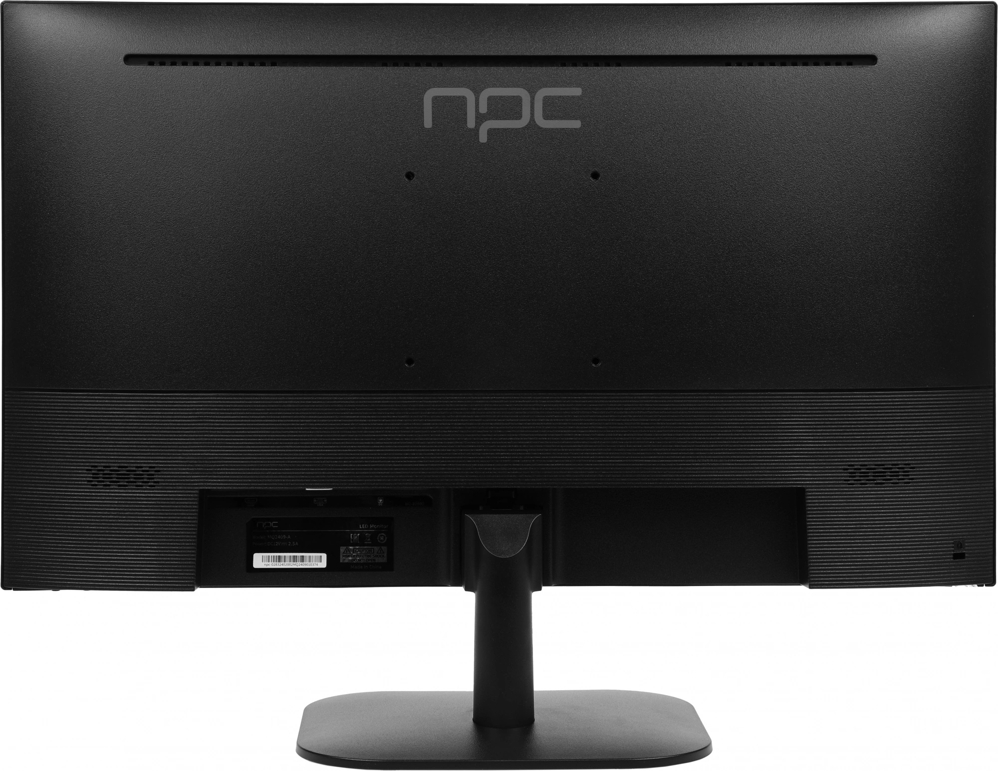 Монитор npc 23.8" MQ2409-A black (1920x1080, 75Hz, 3000:1, 178°/178°, 5ms (GTG), 250cd/m2, VA, HDMI)