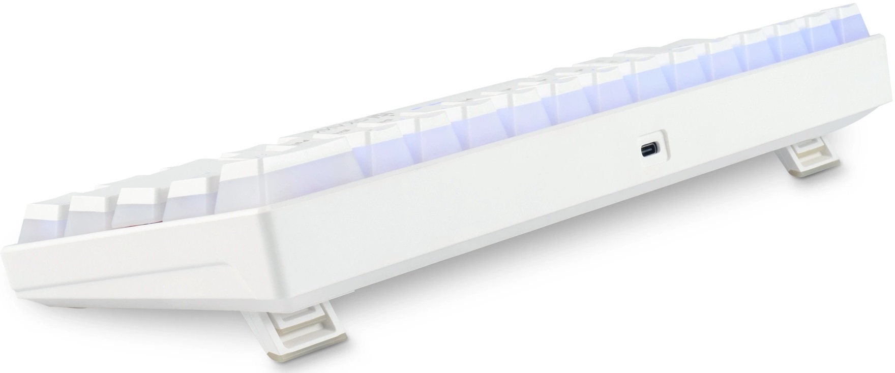 Клавиатура Oklick K763W (USB / Bluetooth 5.0(3.0) / 2.4GHz, механическая, аккумулятор 1450mAh (до 5 дней беспрерывной работы), регулируемая RGB подсветка, игровая, мультимедийная, Anti-Ghosting, 1.8m, white)