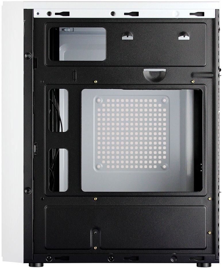 Корпус GINZZU B380 (без БП, mATX, RGB, no Fan, white)