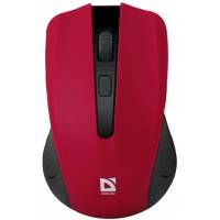 Мышь беспроводная Defender Accura MM-935 (optical, 1600dpi, 2xAAA, soft-touch, red-black)