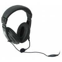 Наушники Defender HN-750 (2 м кабель, с регулятором, микрофон, black)