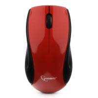 Мышь беспроводная Gembird MUSW-320 (optical, 1000dpi, AA, black-red)