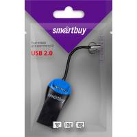 Карт-ридер Smartbuy (SBR-711-B, microSDXC, black-blue, USB2.0)