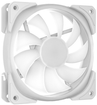 Вентилятор Powercase CM21-12W ARGB (120x120x25mm, Hydro, 800-1500rpm, 4pin, PWM, ARGB, white) OEM
