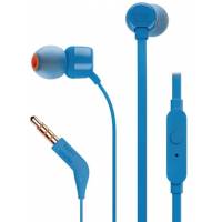 Наушники JBL TUNE 110 (затычки, для мобильных устройств, с микрофоном, 1.2m, blue)