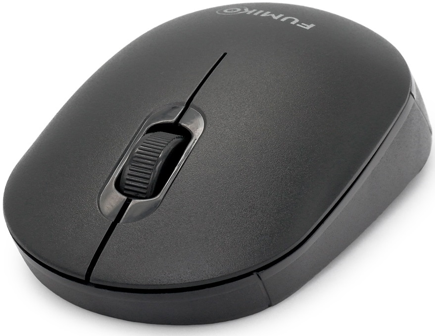 Мышь беспроводная FUMIKO SLEEK FMA-01-K (optical, 1000pi, 2xAAA (нет в комплекте), black)