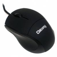 Мышь Chicony MS-8710 (USB, optical, 120dpi, для ноутбука, rubber black)