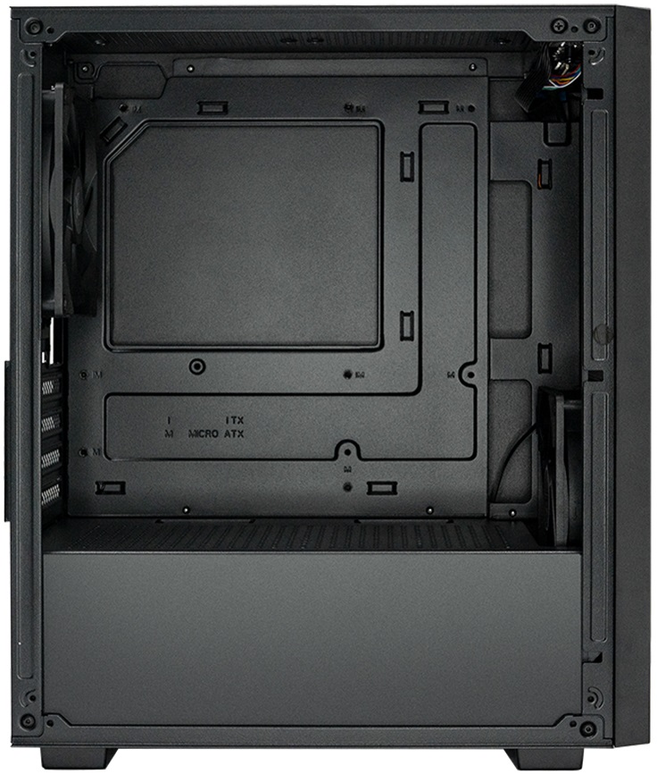 Корпус XASTRA A307M 2BK SI (без БП, mATX, USB3.0, 2x Fan, black)