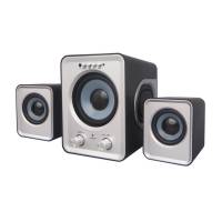 Колонки SmartBuy BUZZ SBA-2600 (5W, ПДУ, FM, USB, microSD, черно-серые)