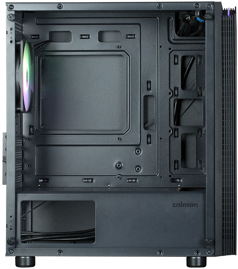 Корпус ZALMAN T4 PLUS (без БП, mATX, USB3.0, 1x ARGB Fan, black)