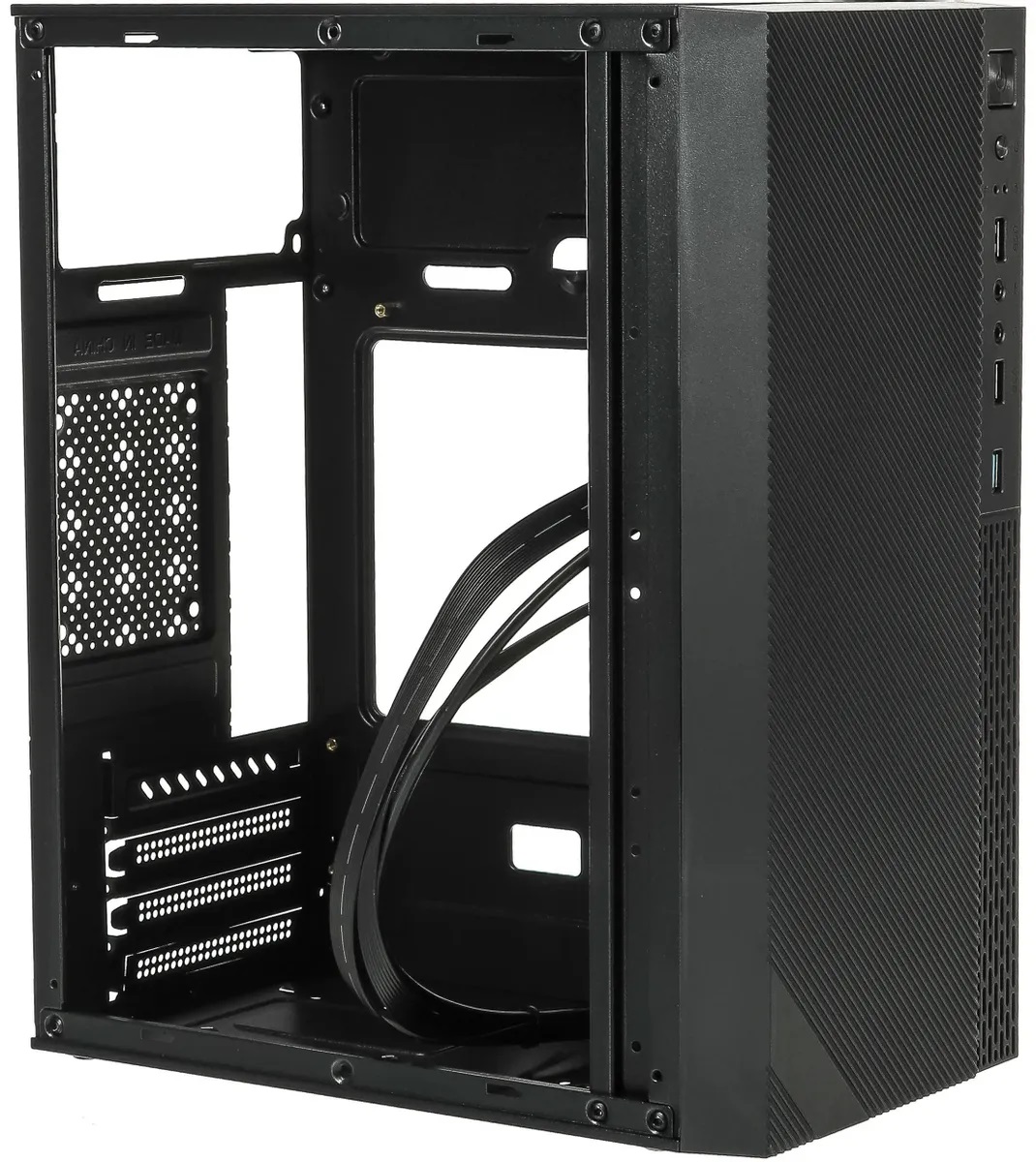 Корпус ACCORD ACC-263B (без БП, mATX, USB3.0, no Fan, black)