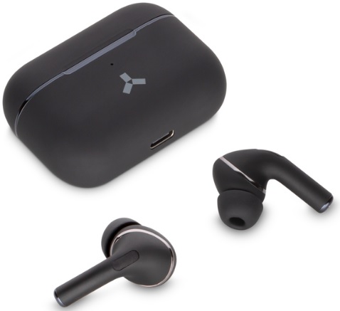 Гарнитура Accesstyle Indigo TWS (затычки, беспроводная, Bluetooth 5.0, с микрофоном, до 2 часов работы от батареи, black)
