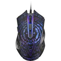 Мышь QUMO Valhalla M35 (USB, optical, 3200dpi, игровая, 4 цвета подсветки, soft-touch, 1.65m, black)