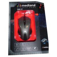 Мышь Mediana M-GM-51GR (optical, 1600dpi, USB, grey)