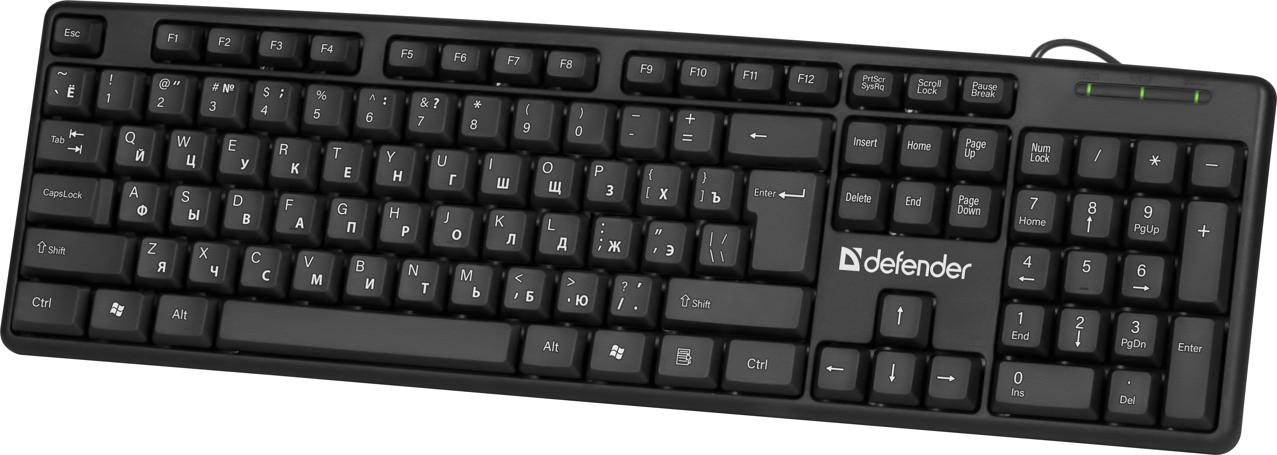 Клавиатура Defender Element HB-520 (USB, 1.5m, black)