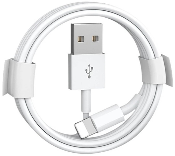 Кабель USB 2.0 Am - Lightning 1.0m (силиконовый шнур, white) Fukabo