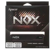 Память DDR4 16Gb PC25600, 3200MHz, Apacer Nox (AH4U16G32C28YMBAA-2, 2x8Gb, black)