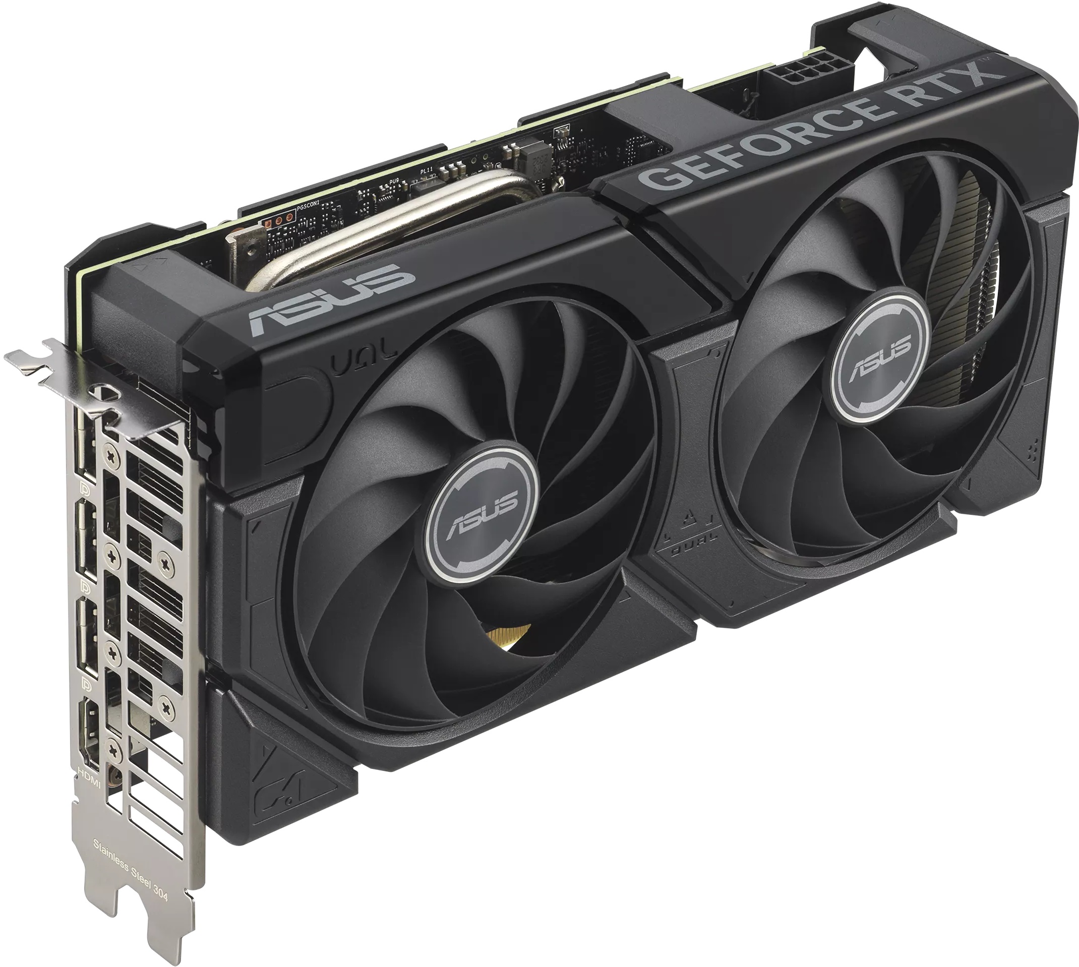 Видеокарта ASUS GF RTX4060 OC 8Gb (DUAL-RTX4060-O8G-EVO, 128bit, GDDR6, HDMI+3xDP) RTL