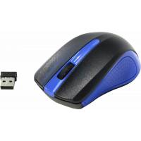 Мышь беспроводная Oklick 485MW (optical, 1200dpi, 2xAAA, black-blue)