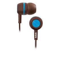 Наушники BBK EP-1230S (затычки, без микрофона, 1.2m, brown-blue)