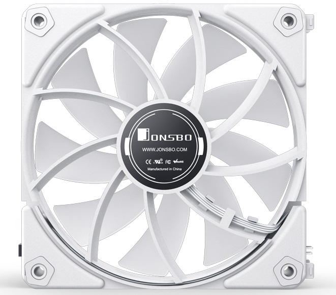 Вентилятор JONSBO Magic Fan ZF-120W (120x120x25mm, Hydro, 500-1500rpm, 24-29dBa, 4pin, PWM, ARGB, white, 2 штуки) RTL