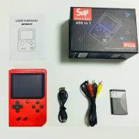 Портативная игровая приставка Plus с эмуляцией NES (Dendy) (цветной дисплей, 400 игр, возможность подключения к ТВ по кабелю RCA, аккумулятор, red)