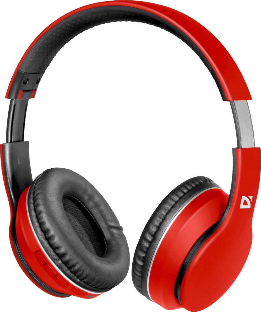 Гарнитура Defender FreeMotion B580 (полноразмерная закрытая, беспроводная, Bluetooth 5.0, с микрофоном, до 8 часов работы от батареи, складная, soft-touch, red)