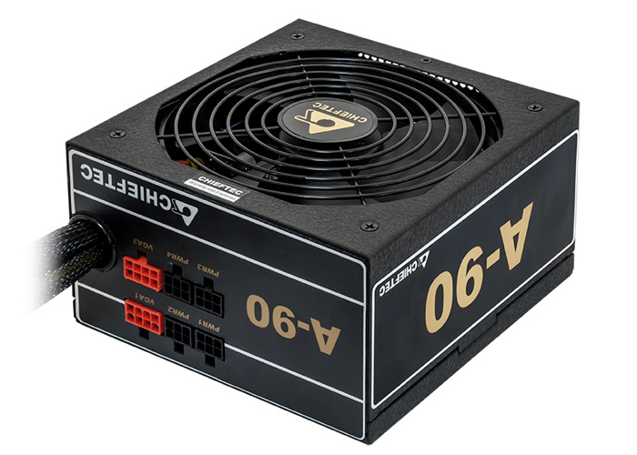 Блок питания Chieftec 750W (GDP-750C, 90% Gold, 140mm, 20+4+4+4, 4xPCI-E 6+2pin, 8*SATA, 3*HDD, 1*FDD, Modular) RTL