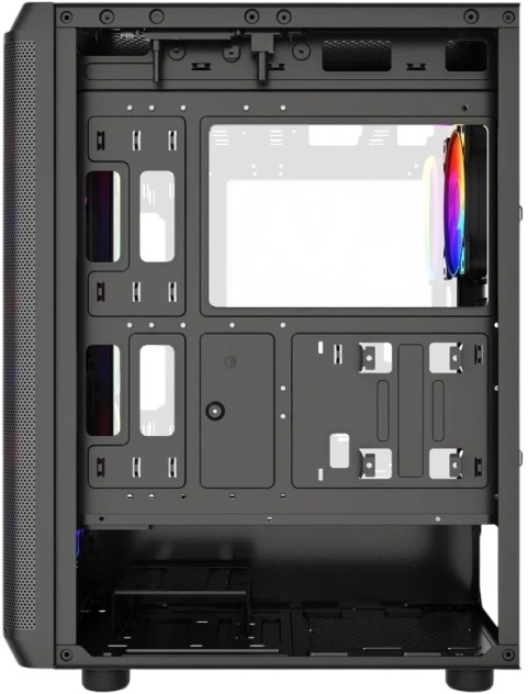 Корпус Powercase Mistral EA22 (CMAEA22-L4) (без БП, ATX, USB3.0, 4x rainbow LED Fan, black)