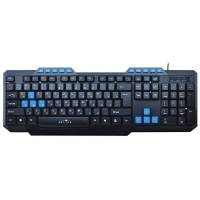 Клавиатура Oklick 750G (USB, игровая, мультимедийная, black-blue)