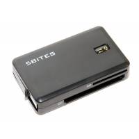 Карт-ридер 5bites ALL In One (RE150A-BK, SD, microSD, MS, M2, CF, MMC, MS, xD, чёрный, USB2.0)