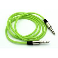 Кабель аудио джек 3.5 - джек 3.5, 1m (green)
