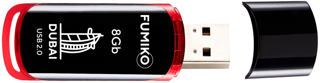 Флеш накопитель USB 2.0 8Gb FUMIKO DUBAI (FDI-02, black)