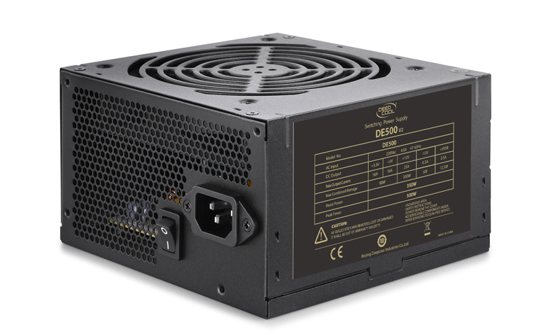Блок питания DEEPCOOL 350W (DE500 v2, 120mm, 20+4+4+4pin, PCI-E 6+2pin, 4*SATA, 3*HDD) RTL