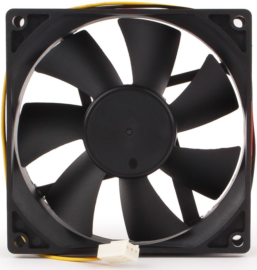 Вентилятор Gembird FANCASE2/BALL (90x90x25mm, ball, 2500rpm, 31dBa, 3pin, black) OEM