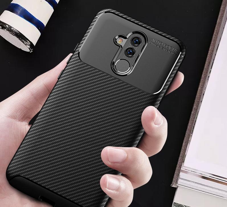 Чехол клип-кейс (для Huawei Honor 9 Lite, silicone, black)