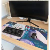 Коврик для мыши (GGKO1 Hatsune Miku, тканевый на резиновой основе, игровой, 900x400x3mm)