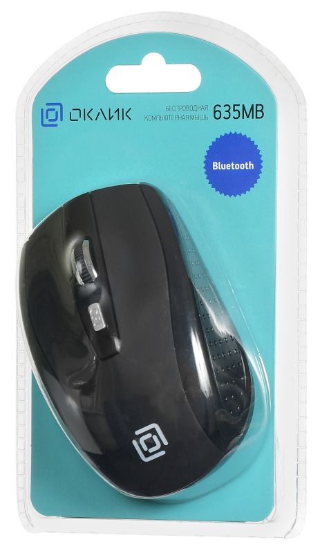 Мышь беспроводная Oklick 635MB (Bluetooth, optical, 1600dpi, 2xAAA, black-grey)