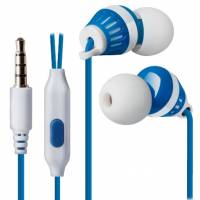 Наушники Defender Pulse 460 (затычки, для мобильных устройств, с микрофоном, 1.2m, blue-white)