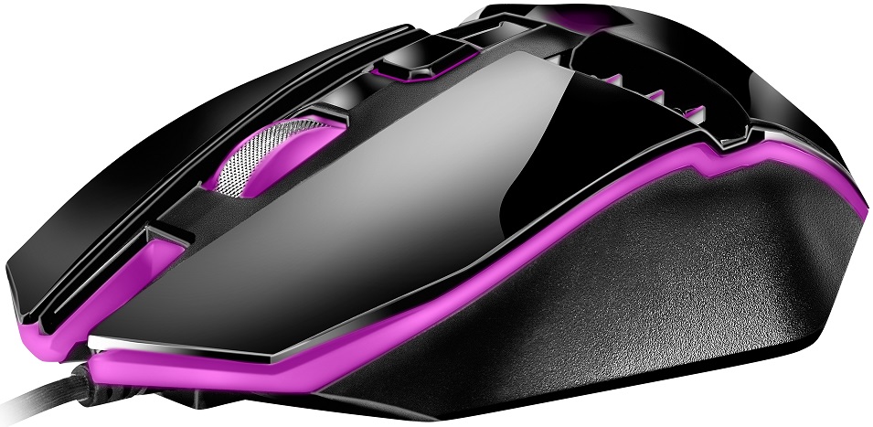 Мышь Sven RX-200 (USB, optical, 1600dpi, игровая, динамическая подсветка, 1.5m, black)