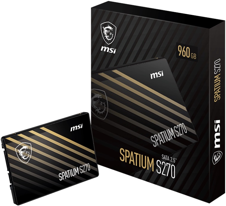 Накопитель SSD 2,5" 960Gb MSI SPATIUM S270 (500/450Mbs, SATA-3, 7mm)