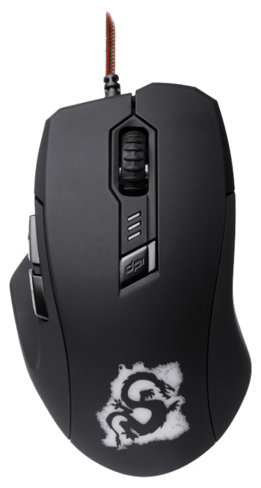 Мышь Oklick DRAGON 725G (USB, optical, 2400dpi, игровая, black)