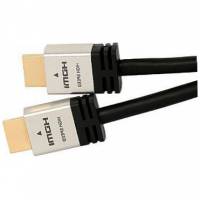 Кабель HDMIm-HDMIm 10.0m (HDMI-33PRO, ver.1.4, с позолоченными контактами, black-silver) Defender
