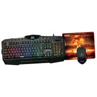 Набор клавиатура + мышь + коврик QUMO Wartime K51/M67 (USB, black)