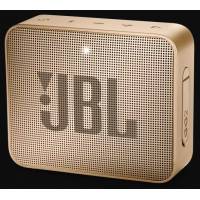 Колонка JBL GO 2 (3W, портативная, аккумулятор 730mAh, до 5ч, Bluetooth v.4.1, микрофон, громкая связь, AUX, защита от воды, pearl champagne)